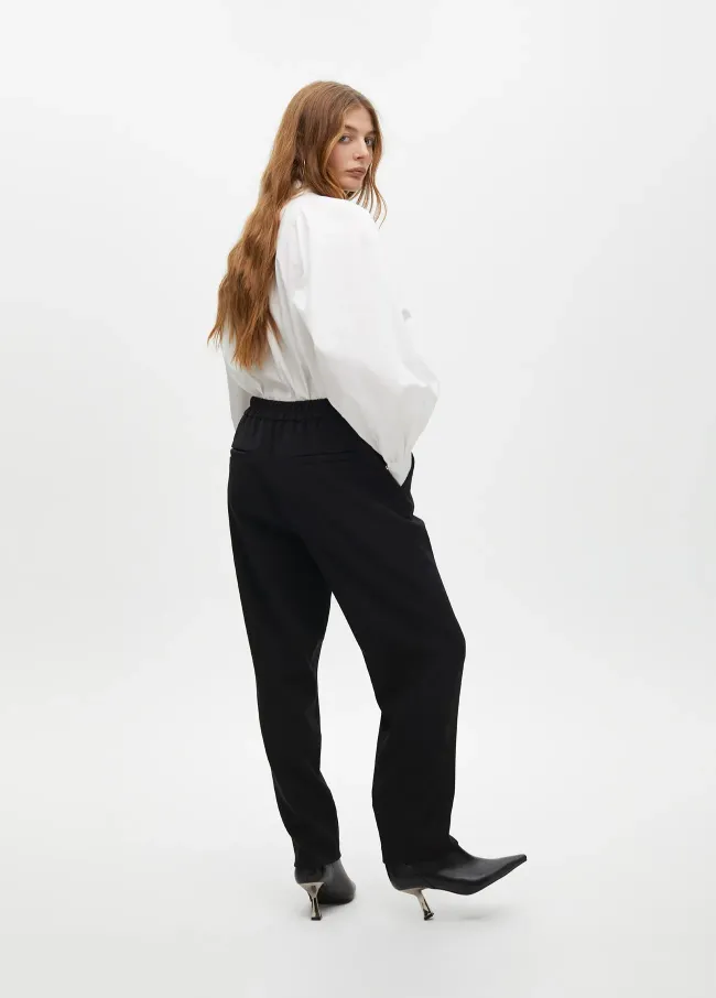 Jogging trousers with drawstring detail