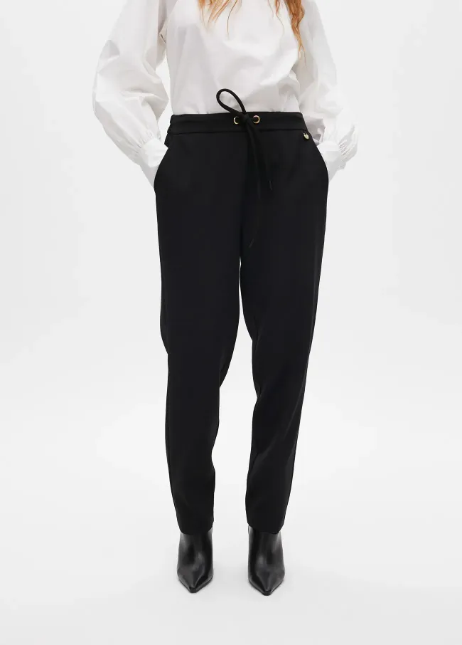 Jogging trousers with drawstring detail