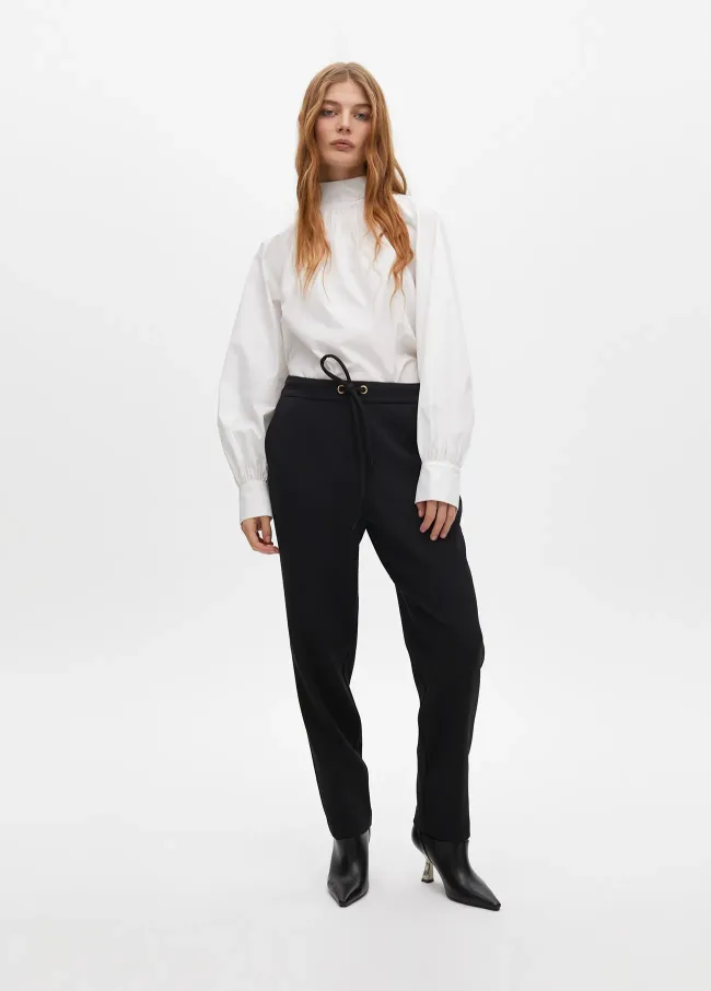 Jogging trousers with drawstring detail