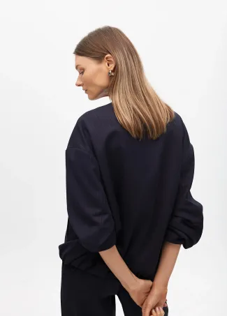 Pinstripe bomber jacket with jewel detail