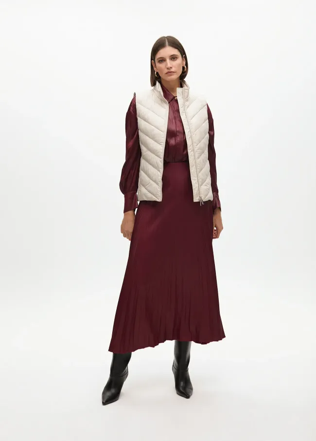 Chaleco corto acolchado