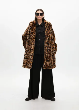 Pinstripe darted lamé trousers