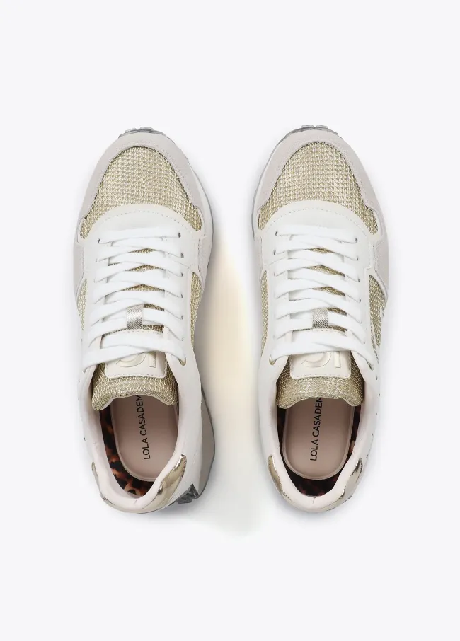 Animal print trainers with personalised sole...