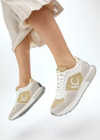 Animal print trainers with personalised sole and leather details