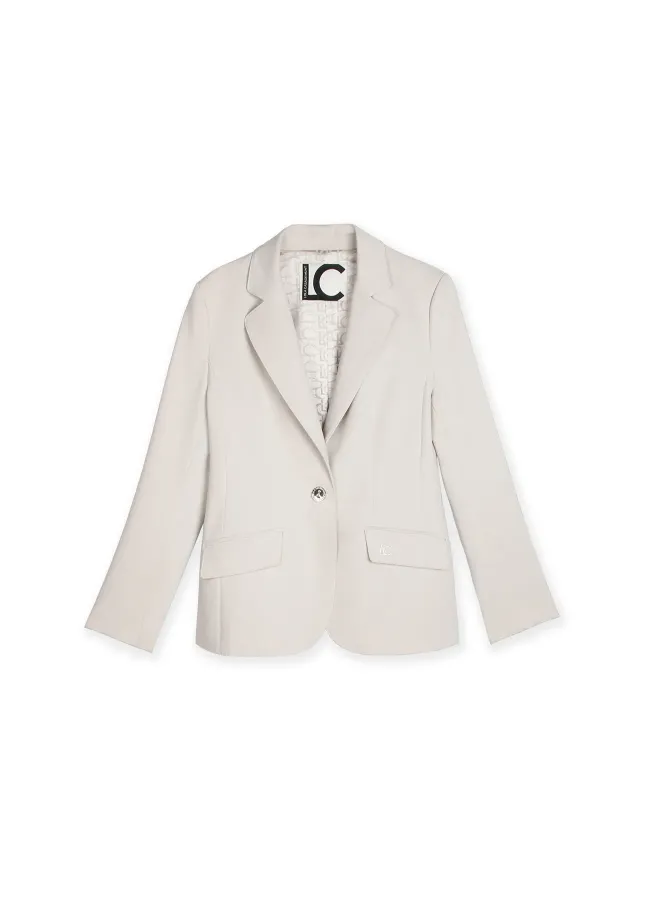 Blazer with embroidered pocket detail