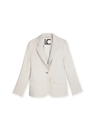 Blazer with embroidered pocket detail