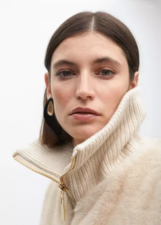 Chaleco pelo corto cemallera