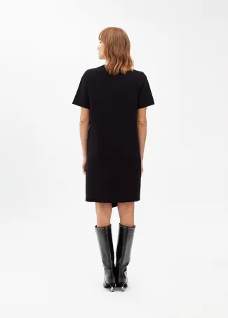 Short knit dress with studs