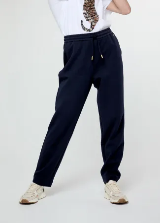 Stretch jogging trousers with waistband detail