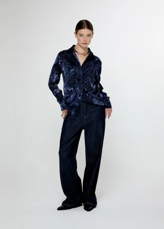 Camisa logotipada recta