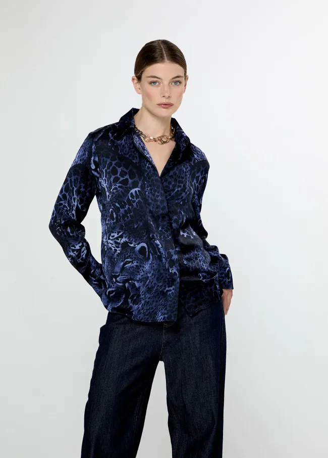 Camisa logotipada recta