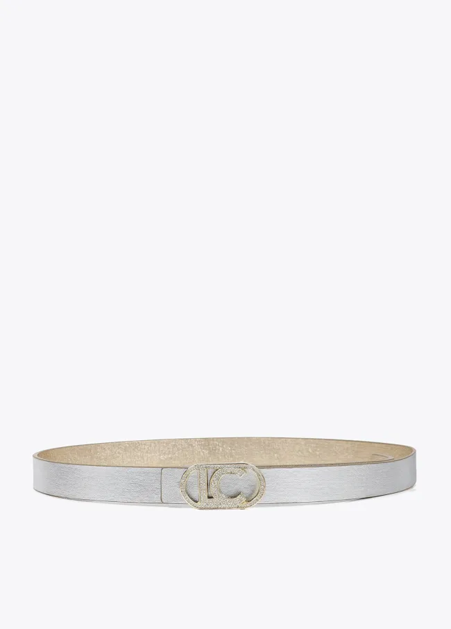 Pack of reversible metal belts with...