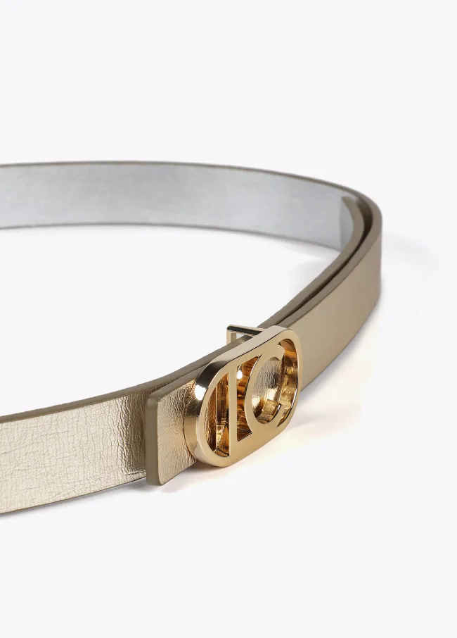 Pack of reversible metal belts with...