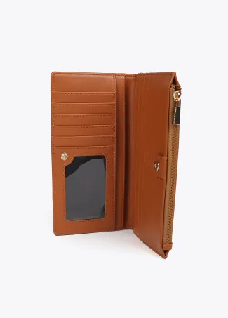 Diamond design monogram wallet