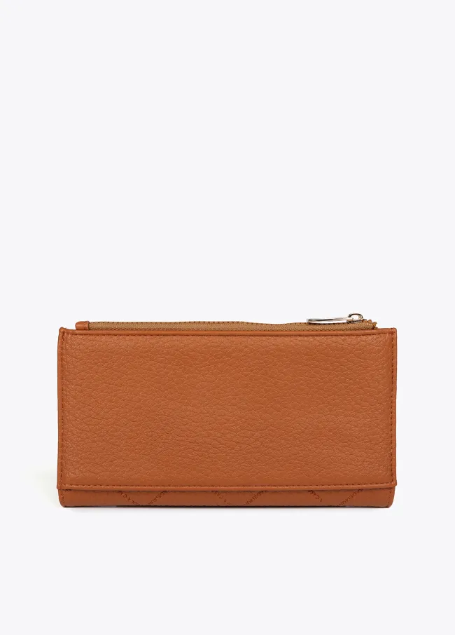 Diamond design monogram wallet