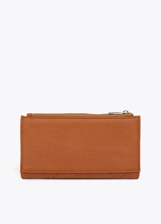 Diamond design monogram wallet