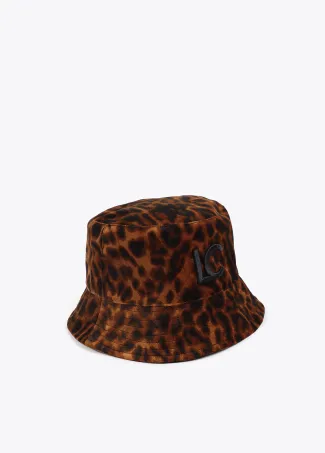 Sombrero tipo bucket animal print