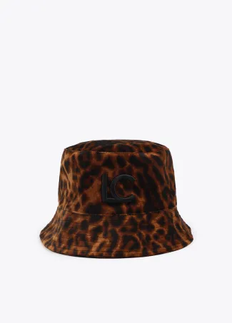 Sombrero tipo bucket animal print