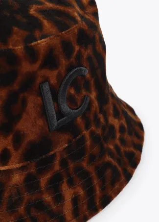 Sombrero tipo bucket animal print