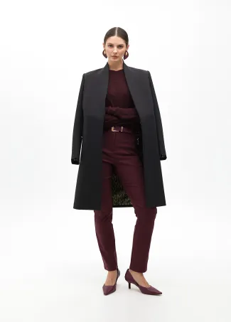 Round neck shimmer sweater