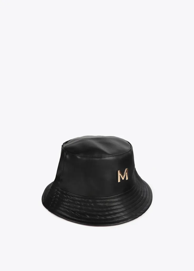 Sombrero tipo bucket efecto piel