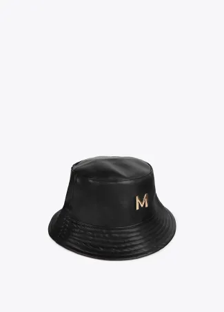 Sombrero tipo bucket efecto piel