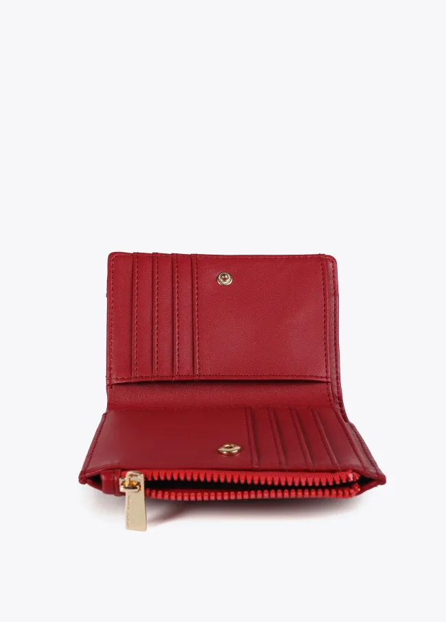 Diamond design monogram purse