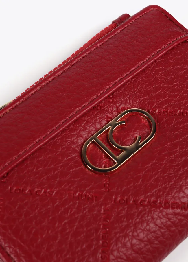 Diamond design monogram purse