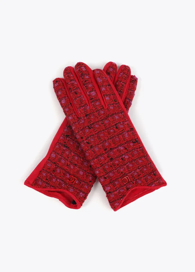 Guante tweed multicolor