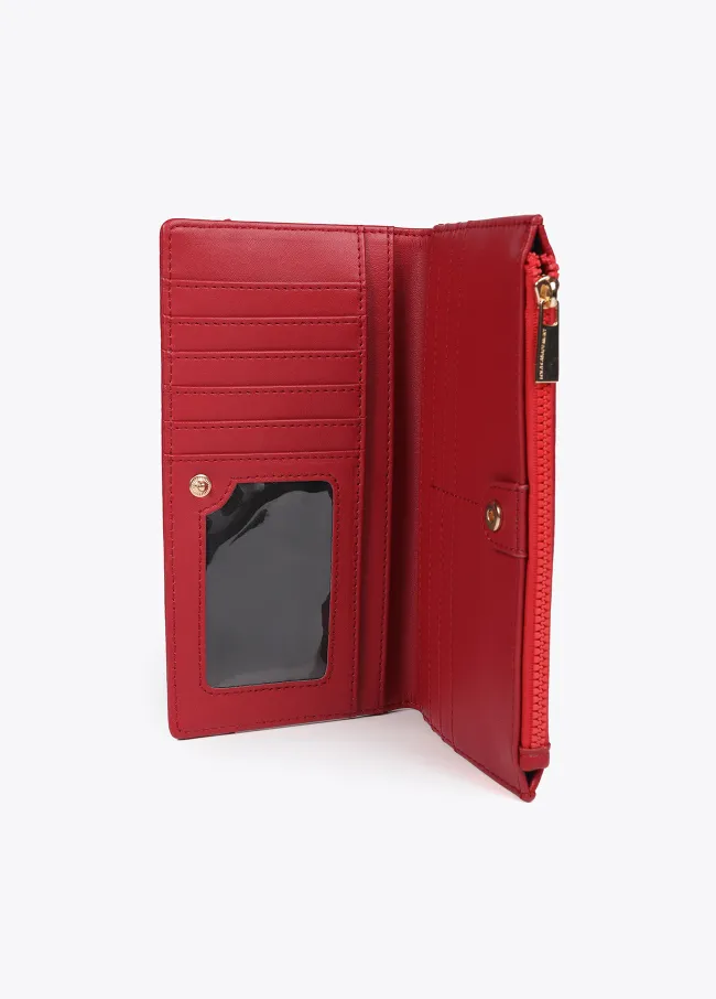 Diamond design monogram wallet