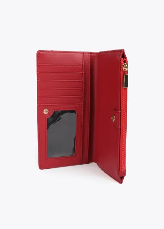 Diamond design monogram wallet