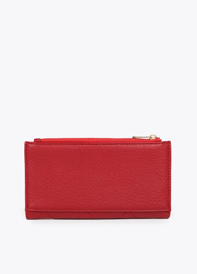 Diamond design monogram wallet