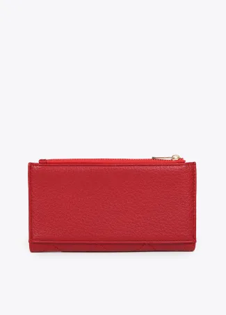 Diamond design monogram wallet