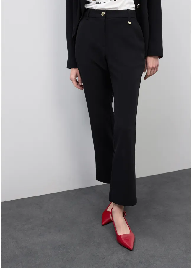 Flared Cropped trousers