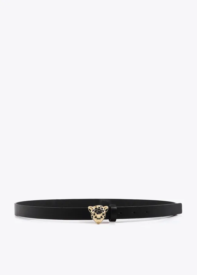 Cinturón hebilla leopardo personalizado