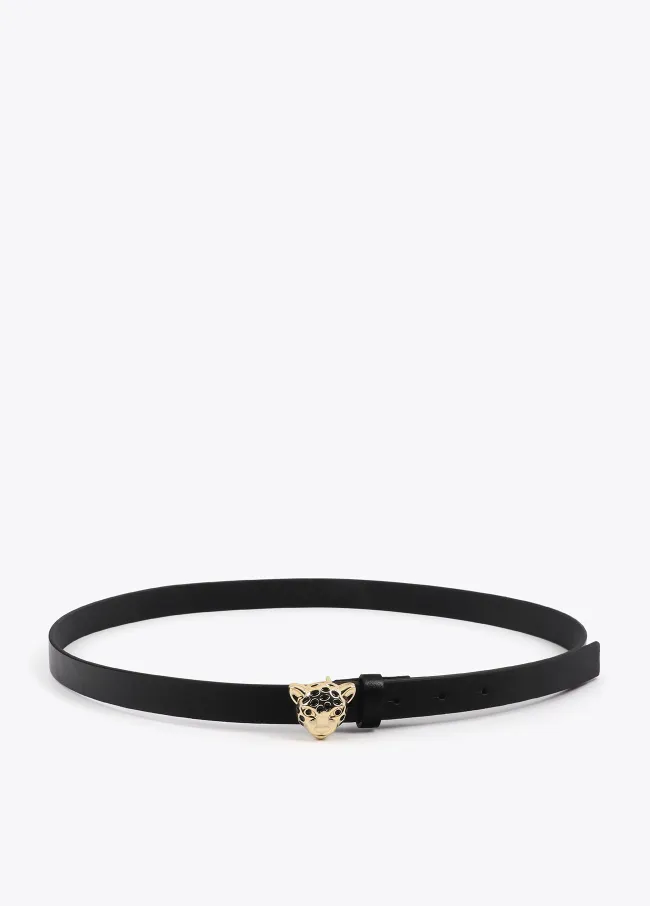Cinturón hebilla leopardo personalizado