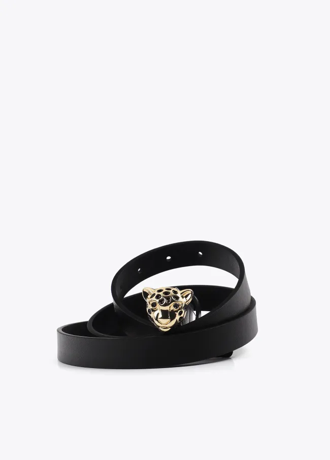 Cinturón hebilla leopardo personalizado