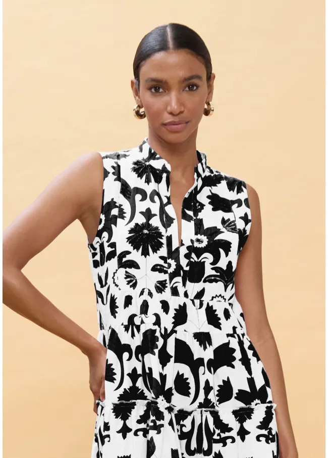 Vestido corto con volantes