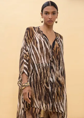 Camisa estampado zebra