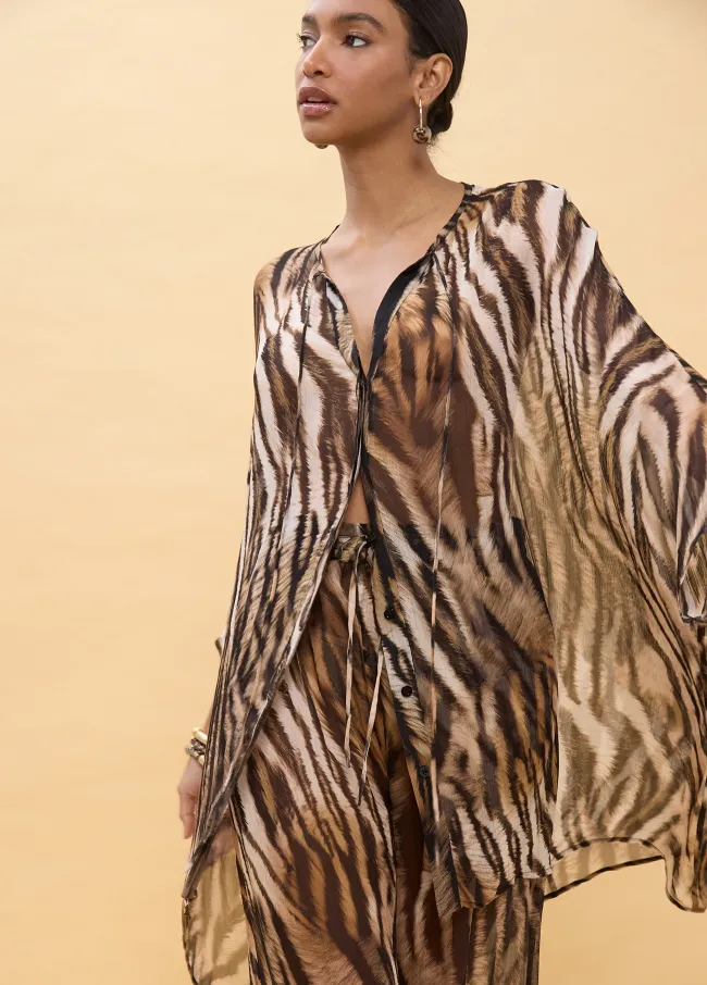 Camisa estampado zebra