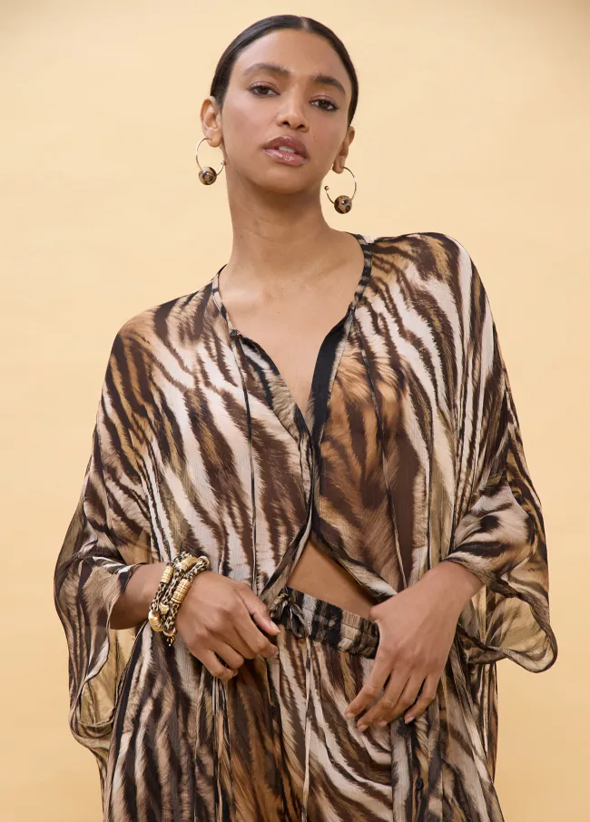 Camisa estampado zebra