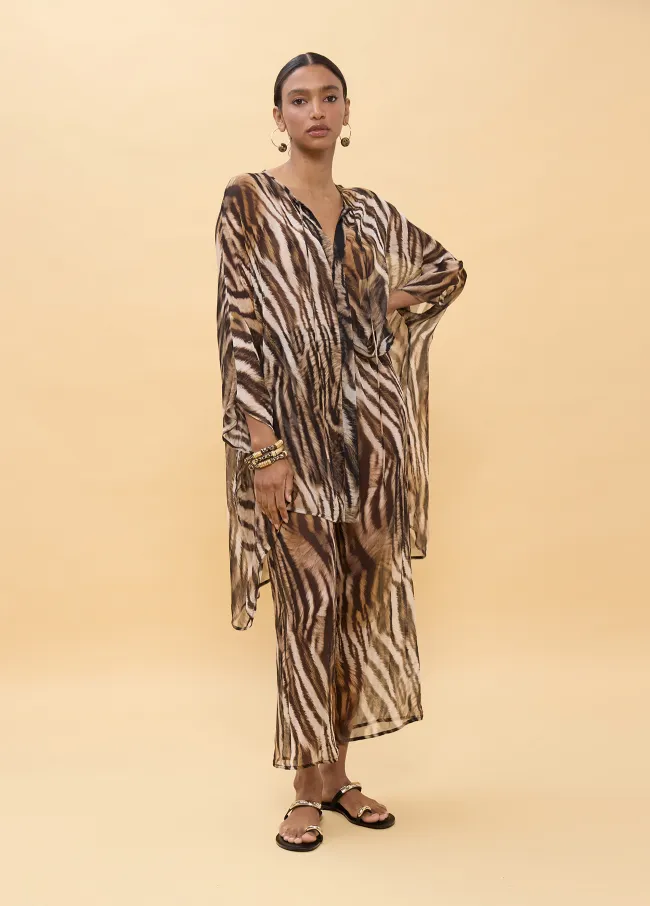Camisa estampado zebra