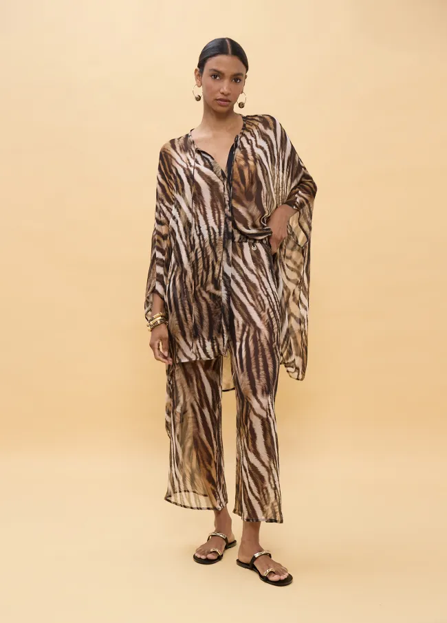 Camisa estampado zebra