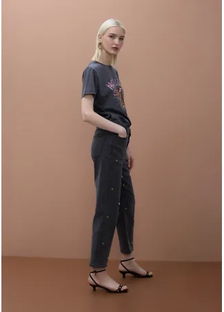 Studded trousers