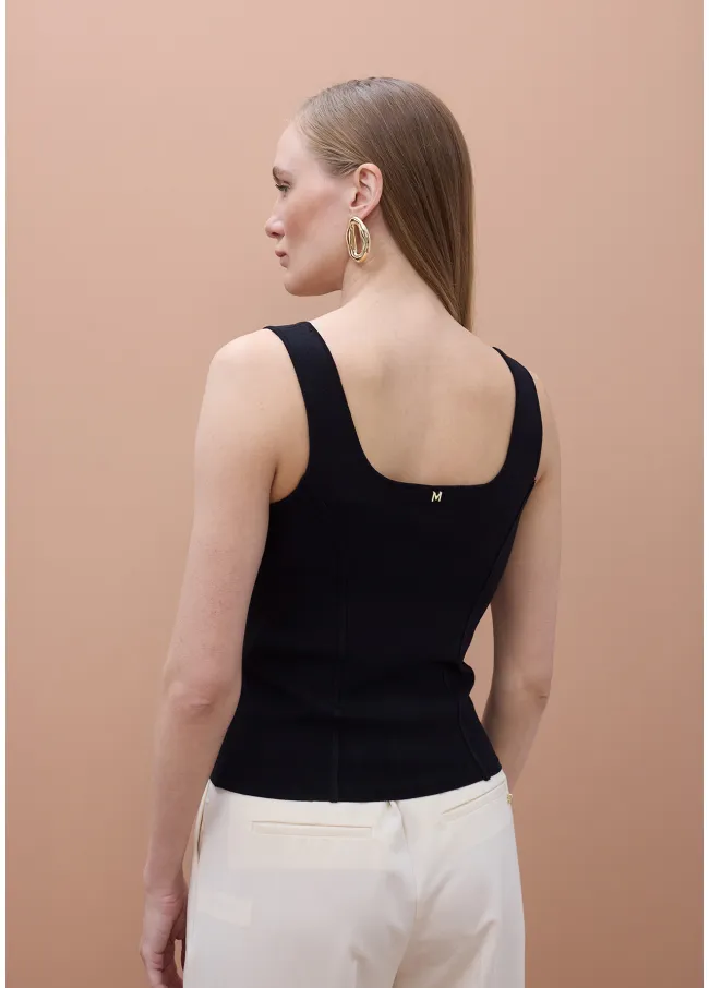 Chunky knit top with rhinestones