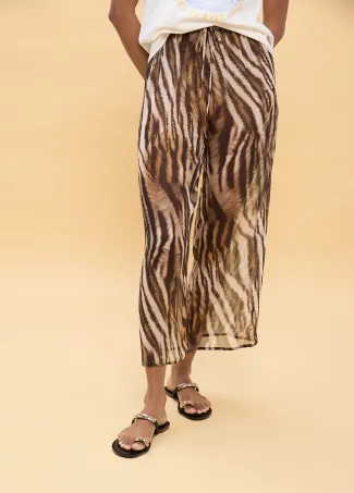 Zebra print skirt