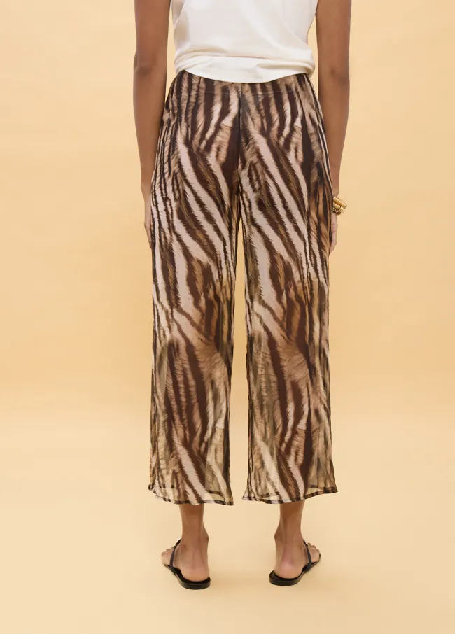 Pantalón estampado zebra