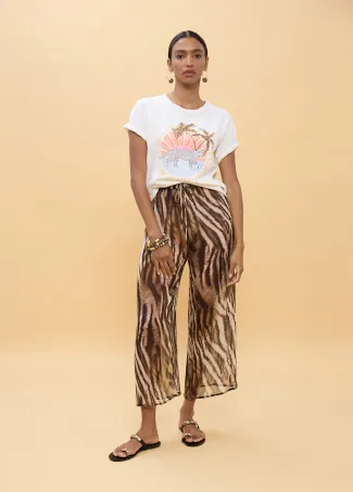 Pantalón estampado zebra