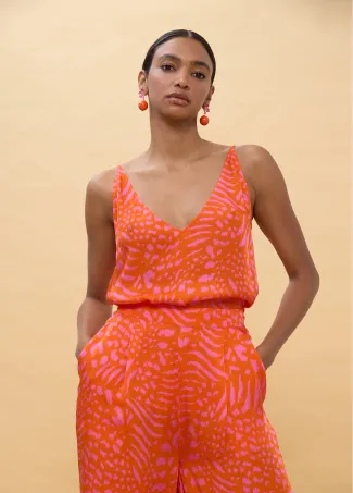 Spotted print camisole top