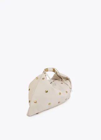 Bolso hobo tachas textura